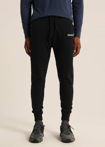 Черные спортивные демисезонные джоггеры брюки Abercrombie & Fitch