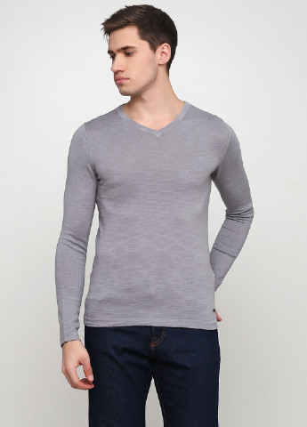 Серый демисезонный джемпер пуловер Tom Tailor