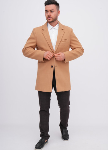 Бежеве демісезонне Пальто однобортне K.O.R