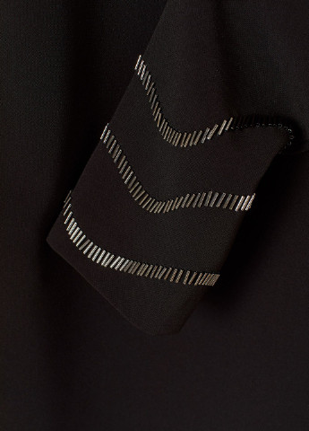 Черное кэжуал платье H&M однотонное