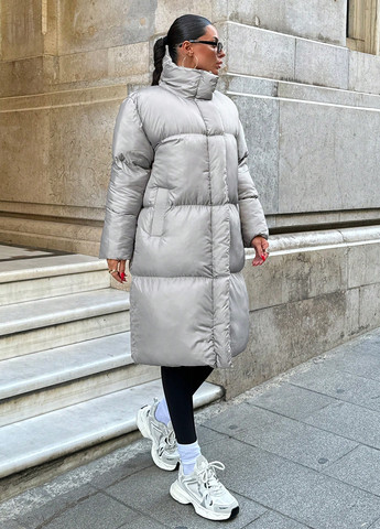 Серая зимняя куртка SHEIN