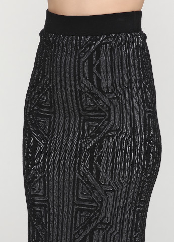 Черная кэжуал с геометрическим узором юбка Banana Republic