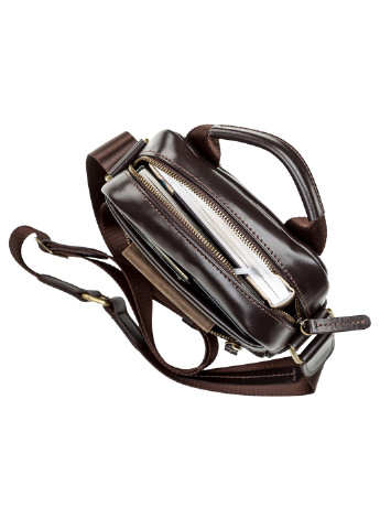 Чоловіча шкіряна сумка 18х21х7,5 см Shvigel (252133162)