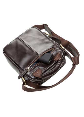 Чоловіча шкіряна сумка 18х21х7,5 см Shvigel (252133162)