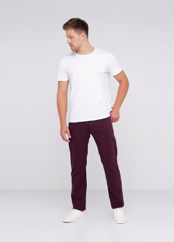 Темно-фиолетовые кэжуал демисезонные прямые брюки Lagrand