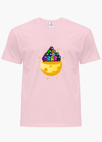 Рожева демісезонна футболка дитяча амонг ас (among us) (9224-2584) MobiPrint