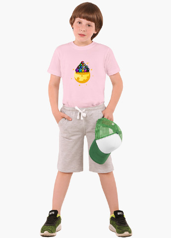 Рожева демісезонна футболка дитяча амонг ас (among us) (9224-2584) MobiPrint