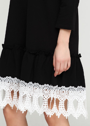 Черное кэжуал платье Italy Moda однотонное