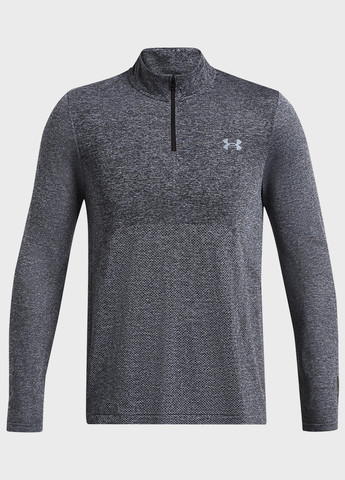 Серо-голубой демисезонный спортивный лонгслив Under Armour меланж