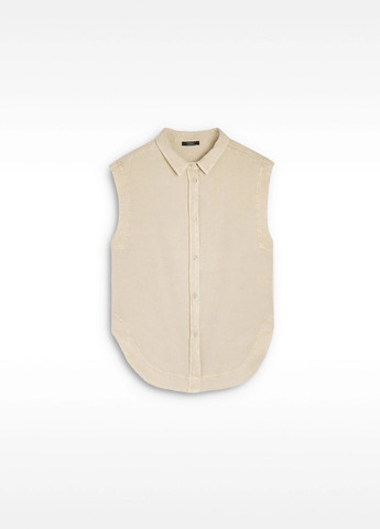 Бежевая кэжуал рубашка однотонная Parfois