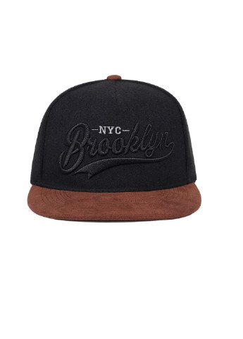 Кепка Brooklyn NYC с прямым козырьком, Унисекс Черный NoName cнепбек (250377558)
