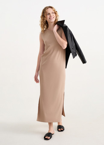 Бежева кежуал сукня сукня-майка C&A однотонна