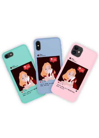Чехол силиконовый Apple Iphone 8 plus Алиса с жвачкой Дисней (Alice in Wonderland Disney) (6154-1433) MobiPrint (219777601)