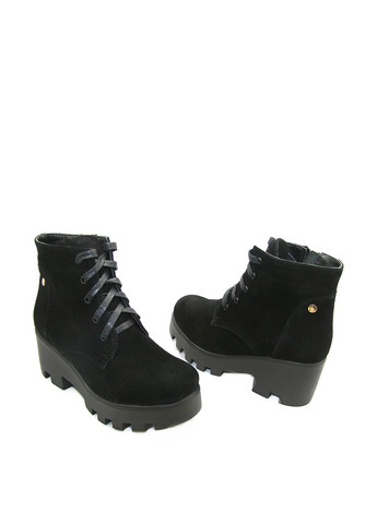 Осенние ботинки Mila на тракторной подошве, со шнуровкой из натуральной замши