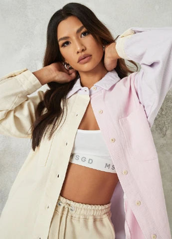 Цветная джинсовая рубашка однотонная Missguided