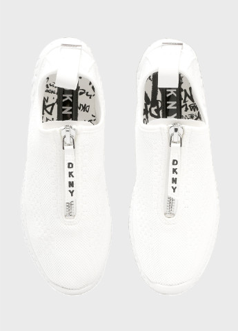 Белые демисезонные кроссовки DKNY