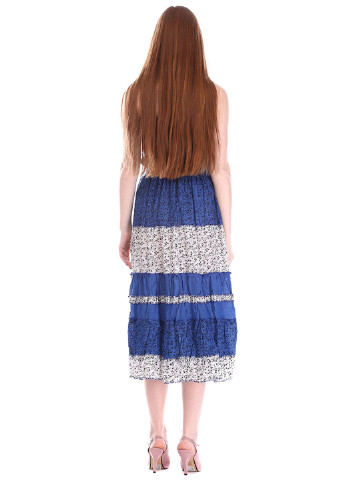 Синяя кэжуал юбка Xiaoji клешированная