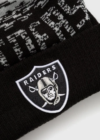 Шапка New Era New Era NEW ERA NFL LAS VEGAS RAIDERS POM BEANIE HAT (368526685)