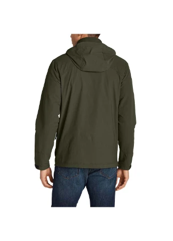 Темно-зеленая демисезонная куртка Eddie Bauer