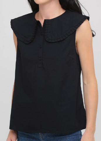 Черная летняя блуза Minimum