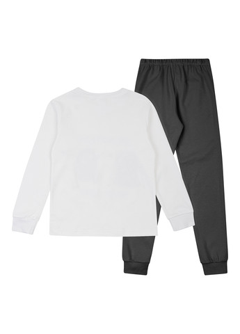 Черно-белая всесезон пижама (лонгслив, брюки) Garnamama