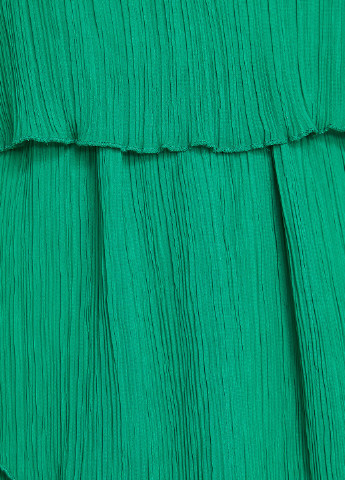 Зелена вечірня сукня з відкритими плечима KOTON однотонна