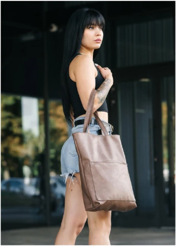 Жіноча сумка шопер Tote 41х30х10 см Sambag (254595014)