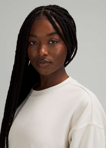 Сіро-бежевий світшот Lululemon Athletica однотонний без декору (354011689)