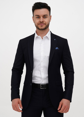 Темно-синій демісезонний костюм (піджак, штани) брючний Trend Collection