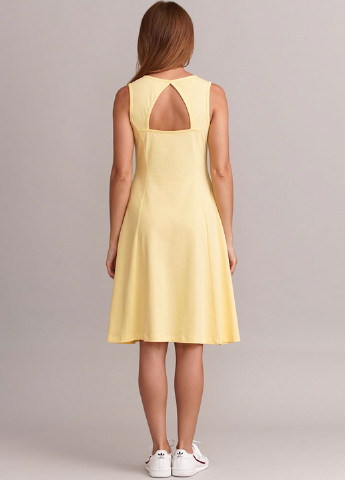 Жовтий кежуал плаття, сукня кльош Promin. однотонна