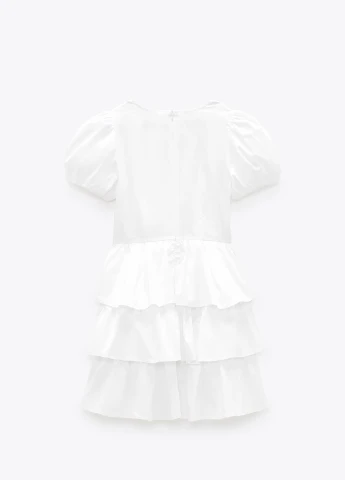 Білий кежуал плаття, сукня Zara однотонна