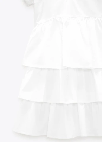 Білий кежуал плаття, сукня Zara однотонна
