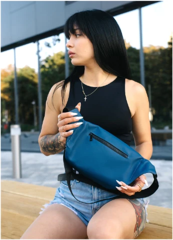 Жіноча поясна cумка бананка Tirso Max 38х17х6 см Sambag (254595270)