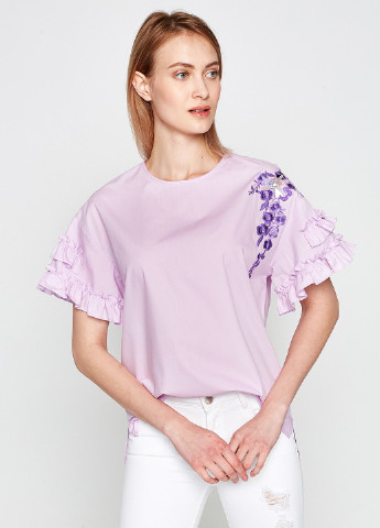 Сиреневая летняя блуза KOTON