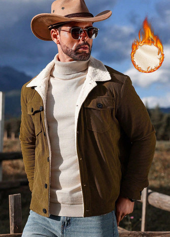 Коричнева зимня куртка SHEIN