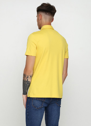 Желтая футболка-поло для мужчин Banana Republic однотонная
