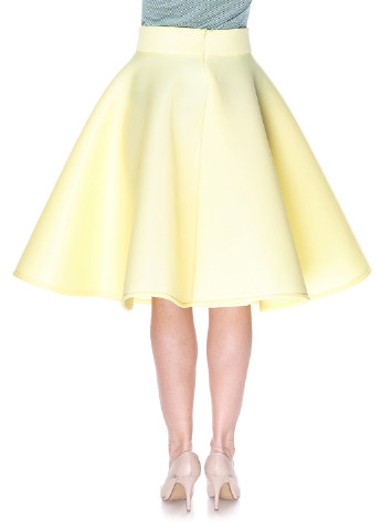 Желтая кэжуал однотонная юбка Millaka