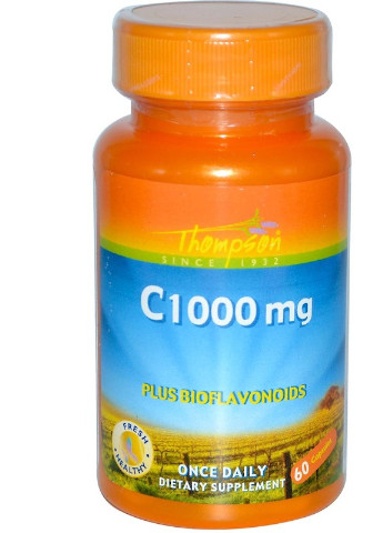 Витамин С, Vitamin C 1000mg 60 Caps Thompson (254371892)