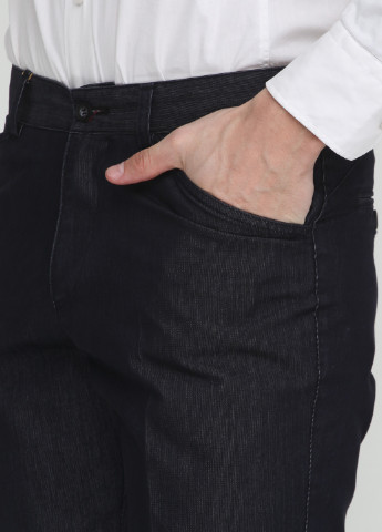 Темно-синие классические демисезонные прямые брюки Bagozza