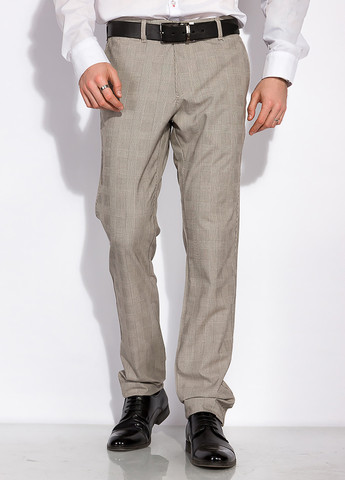 Бежевые классические демисезонные зауженные брюки Time of Style