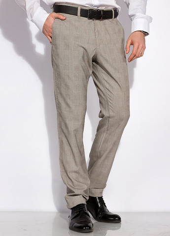 Бежевые классические демисезонные зауженные брюки Time of Style