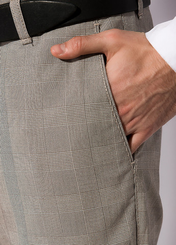 Бежевые классические демисезонные зауженные брюки Time of Style