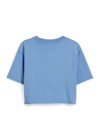Темно-блакитна літня футболка C&A