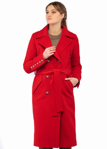 Красное демисезонное Пальто MN