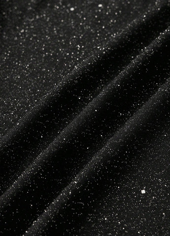 Чорна коктейльна сукня силуетна, на одне плече, з відкритою спиною SHEIN з візерунком "перець з сіллю"