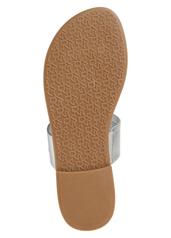 Серебристые кэжуал вьетнамки DKNY с логотипом