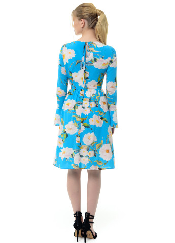 Блакитна кежуал сукня Arefeva з квітковим принтом