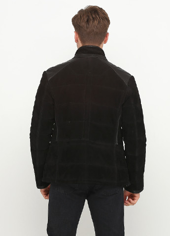 Черная демисезонная куртка замшевая Louis Armand