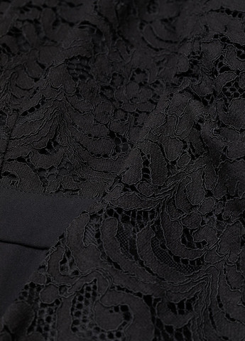 Комбінезон H&M комбінезон-брюки однотонний чорний вечірній, кежуал поліамід