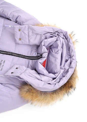 Сиреневая зимняя куртка No Brand